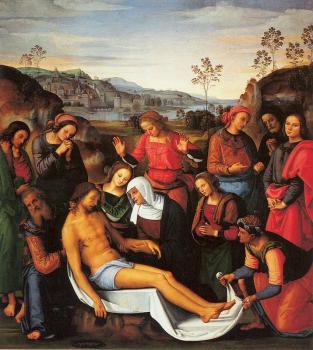 Pietro Perugino : The Lamentation over the Dead Christ